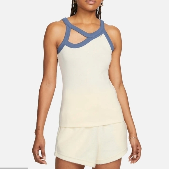 Nike Tops - Nike Sportswear Collection Women's Cutout Tank Top Coconut Milk